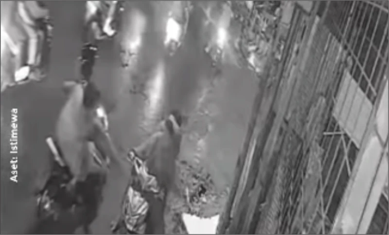 Aksi Brutal Sekelompok Anak Muda di Margaasih Terekam CCTV