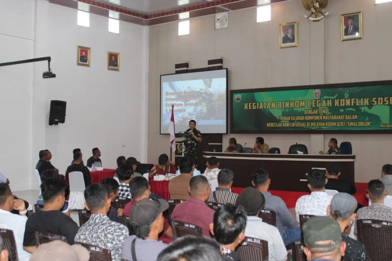 Antisipasi Konflik Sosial di Masyarakat, Kodim 0207/Simalungun Gelar Bimkom Antisipasi Konflik Sosial di Masyarakat, Kodim 0207/Simalungun Gelar Bimkom
