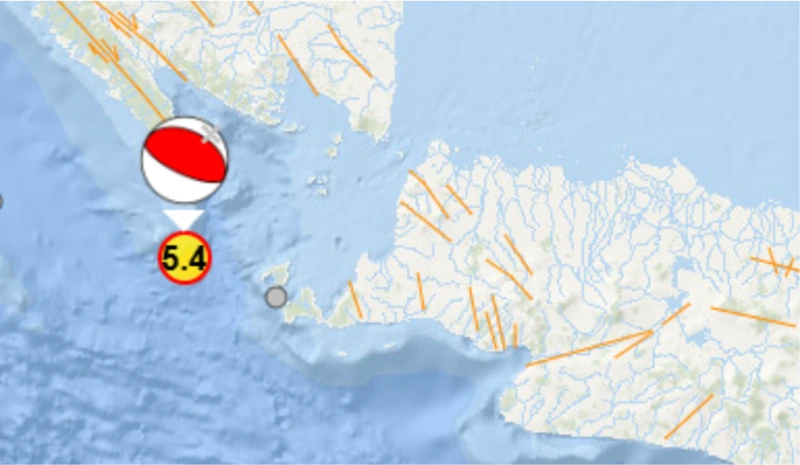 BMKG Pastikan Gempa M 5,4 di Selat Sunda Tak Berpotensi Tsunami