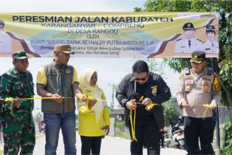 Bupati Subang Resmikan Jalan Karangjaya