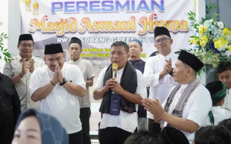 Bupati Subang Resmikan Mesjid Asmaul Husna Perumahan Subang Green City