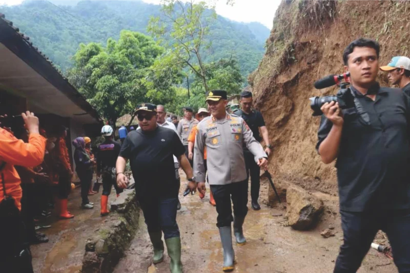 Bupati Subang Tinjau Lokasi Bencana di Kec.Cisalak