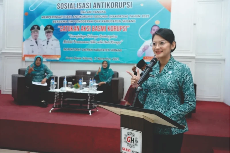 Di HAKORDIA, Ketua TP PKK Subang ; Budaya Koruptip Harus Dicegah Sejak Dini di Lingkungan Keluarga
