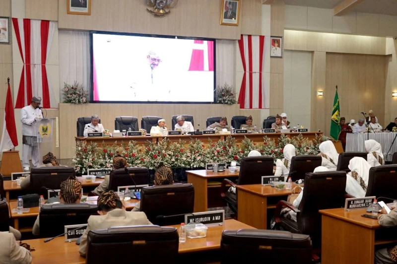 Di Rapat Paripurna HUT ke 155 Kab.Sukabumi, Bupati Asep Japar Soroti Program Prioritas yang telah Digulirkan