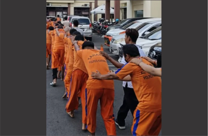 Dinilai Meresahkan, Polres Karawang Ciduk Puluhan Preman