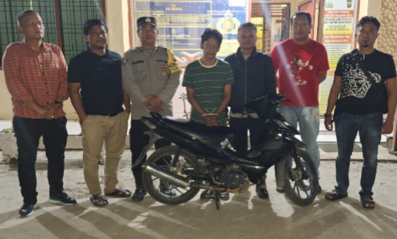 Gadaikan Motor Orang Rp1 juta, Pria di Simalungun Dicokok Polisi
