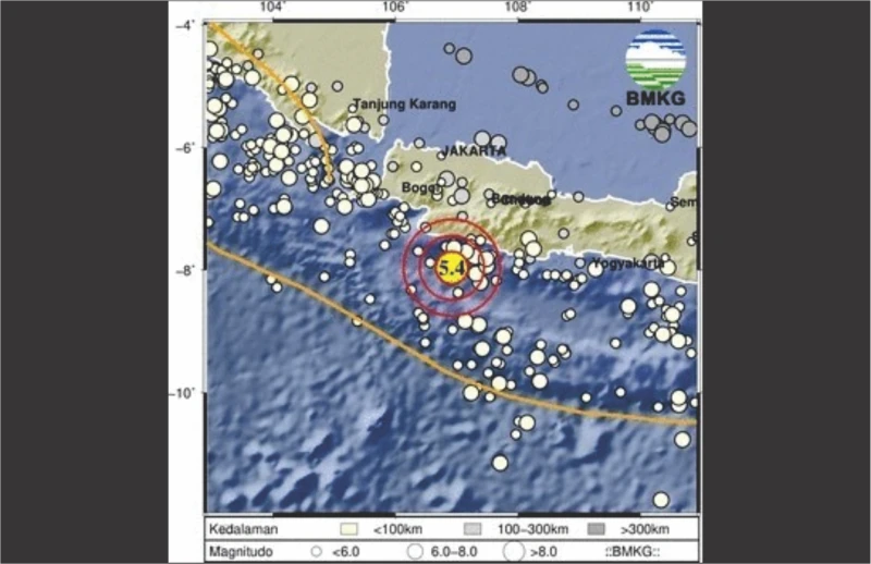 Gempa M 5.4 Guncang Sukabumi Dini Hari Tadi
