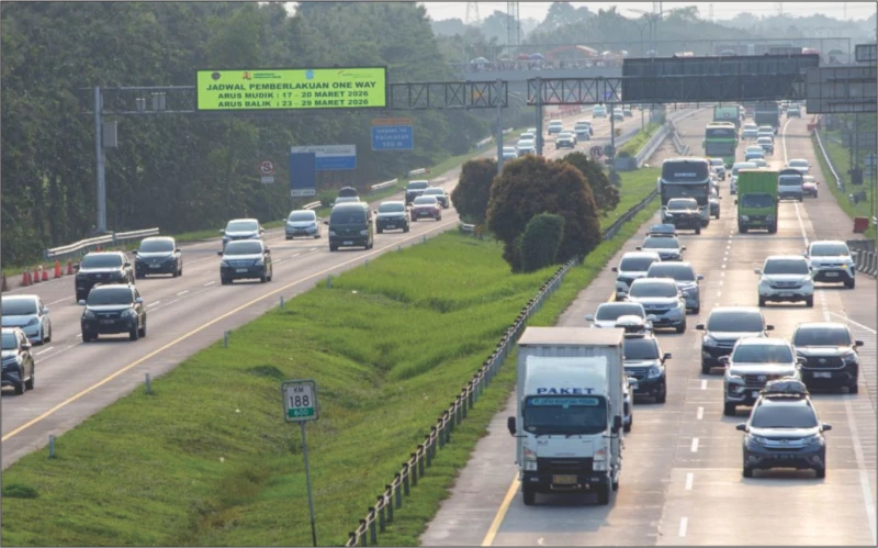 H +5 Lebaran 2026, 35 Ribu Kendaraan Tujuan Jakarta Melintas di Tol Cipali