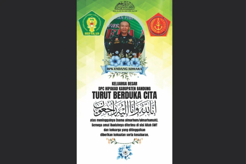 HIPAKAD Kab.Bandung Berduka, Endang Asmara Tutup Usia
