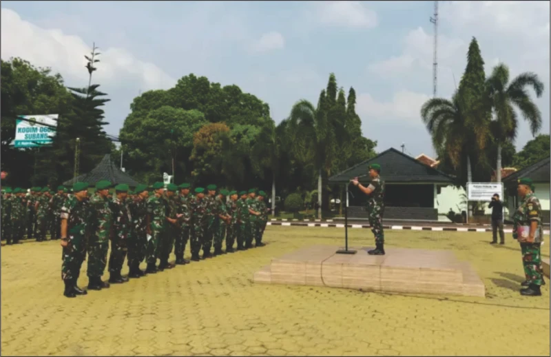Jelang Lebaran Ratusan Anggota Kodim 0605/Subang Ajukan Cuti