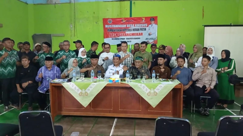 Kopdes Merah Putih di Desa Serangmekar, Kab.Bandung Resmi Terbentuk