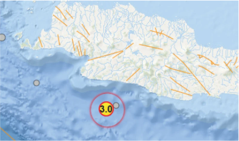 Laut Sukabumi Diguncang Gempa Laut Sukabumi Diguncang Gempa