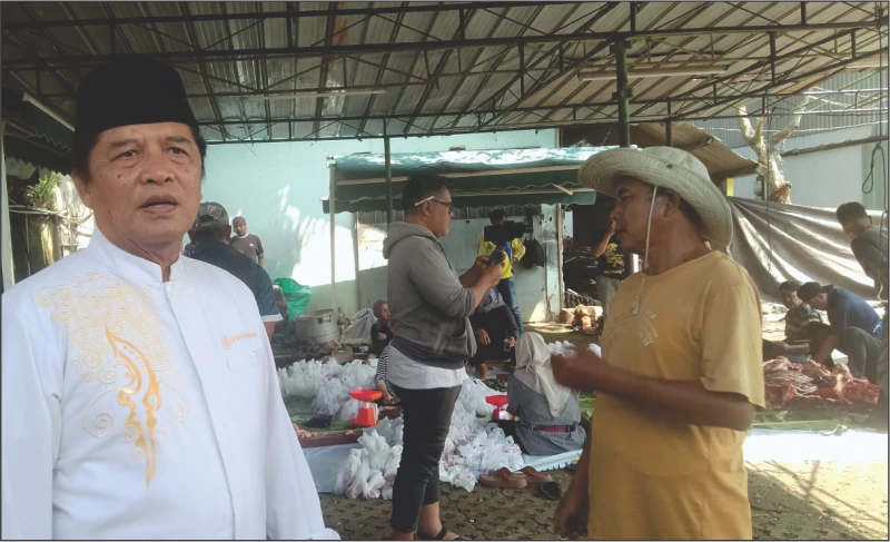 Masjid Al-Karomah Ciparay Sembelih 8 Ekor Sapi, Dadang M Naser; harapan saya Kabupaten Bandung Terbebas dari Bencana