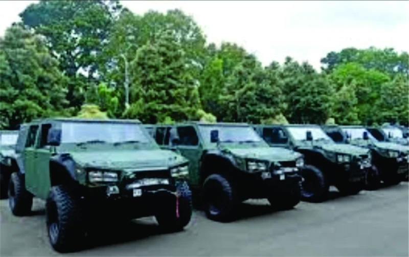 Menhan Serahkan 700 Unit Maung MV3 ke TNI/Polri
