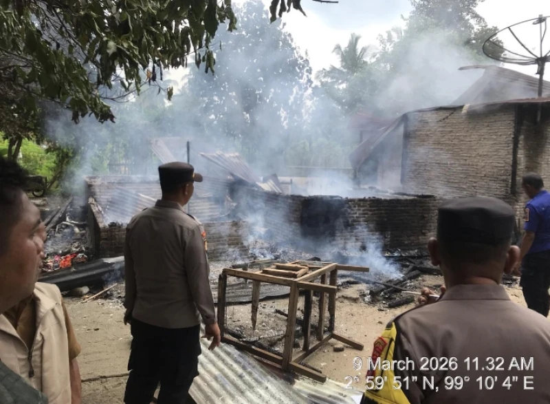 Meteran Listrik Diduga jadi Penyebab Terbakarnya Rumah Wahyudi