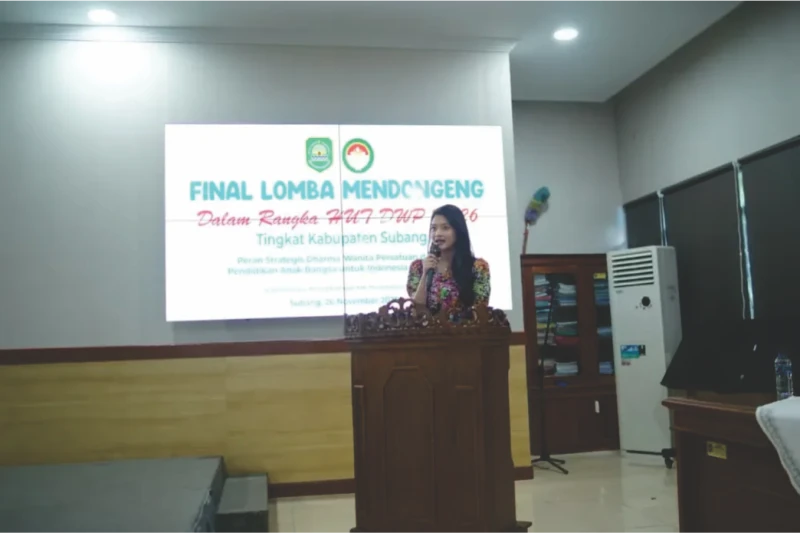 Penasehat DWP Subang Beri Pesan Penting Kepada 12 Finalis Lomba Mendongeng