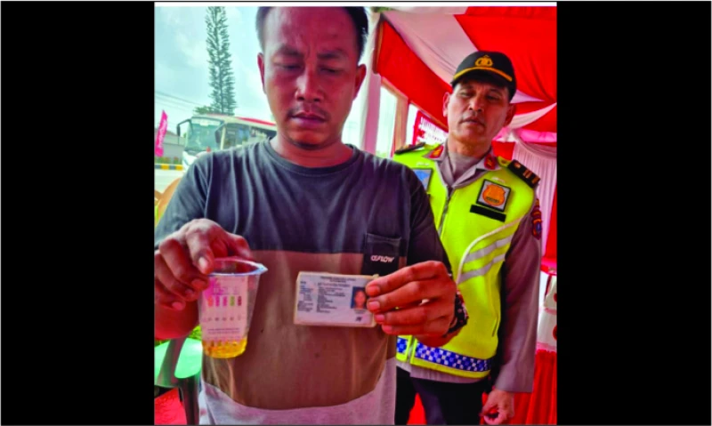 Polres Simalungun Tes Urine Pengemudi