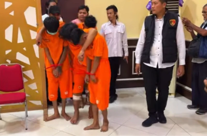 Polres Subang Bekuk Empat Kawanan Begal