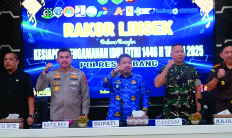 Polres Subang Siap Terjunkan Ribuan Personilnya untuk Amankan Mudik Lebaran
