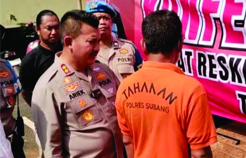 Polres Subang Tangkap Pengelola Tambang Ilegal dan Amankan Dua Unit Beko