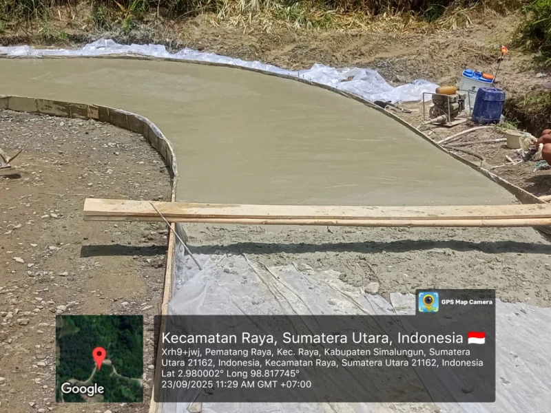 Proyek Jalan Simpang Sigondrang - Silau Huluan "Tak Sesuai Spek"