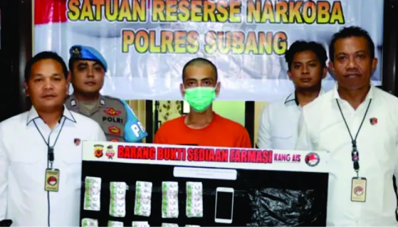 Satres Narkoba Polres Subang Tangkap Pria Penyalahguna Obat Medis Ilegal