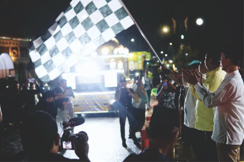 Semarak Parade Bedug Sambut Idul Fitri dan HUT ke-78 Subang