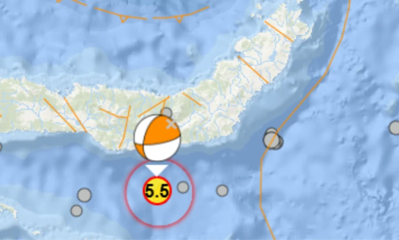 Tadi Pagi Gempa Berkekuatan M 5,5 Guncang Teluk Tomini Sulut