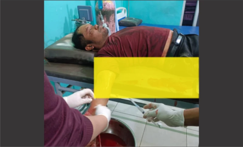 Tak Terima Ditegur Pria di Simalungun Hujami Tetangga Dengan Pisau