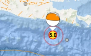 BMKG Memastikan Gempa M 5.0 di Laut Malang Tidak Berpotensi Tsunami