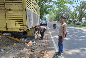 Brak!! Perempuan Paruhbaya di Kab.Sukabumi Meninggal Dunia Usai Menabrak Colt Diesel Parkir