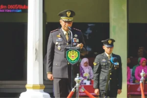 Dandim 0605/Subang ; tema di upacara HUT TNI kali ini relevan dengan visi misi TNI