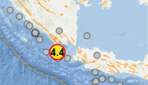 Gempa M 4,4 Guncang Laut Tenggamus, Lampung