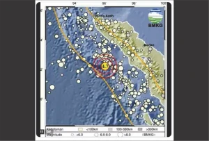 Kab.Simeulue, Aceh Diguncang Gempa M 4,6