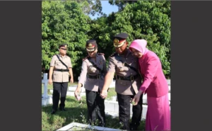 Kapolres Simalungun dan Pematangsiantar Bawa Pasukan, Ziarah ke TMP Nagur