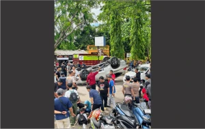 Tiga Kendaraan Terlibat Kecelakaan di Depan Samsat Palabuhanratu