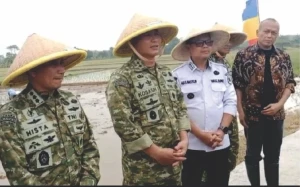 Pangdam III/ Siliwangi Tanam Pohon dan Padi di Cigarukgak