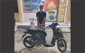 Personil Polsek Gunung Malela Tangkap Pelaku Curanmor di Lokalisasi