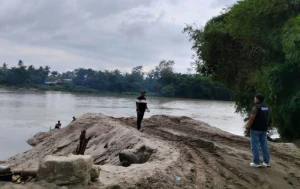 Polres Simalungun Tutup Tambang Pasir Ilegal di Sungai Bah Bolon