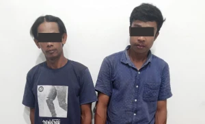 Tim Jatanras Satreskrim Polres Simalungun Tangkap Dua Pencuri Buah Sawit Milik PTPN