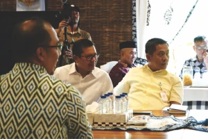 Wabup Subang - Menteri KKP - Gubernur Jabar Bahas Rencana Revitalisasi Tambak Pantura