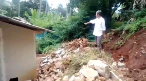 Warga Pamucatan Arjasari Resah, Usai TPT Ambrol, Longsor Bisa Terjadi