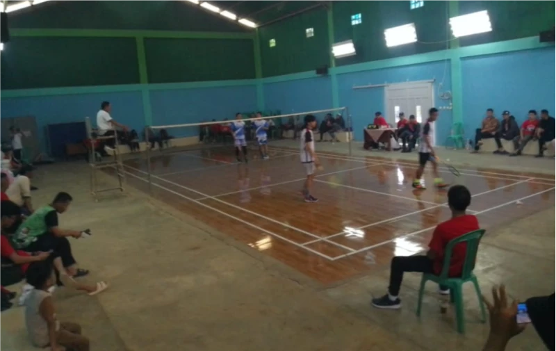 Turnamen Badminton HUT RI ke 80 Pemcam Pacet, Desa Mandalahaji Raih Gelar Juara